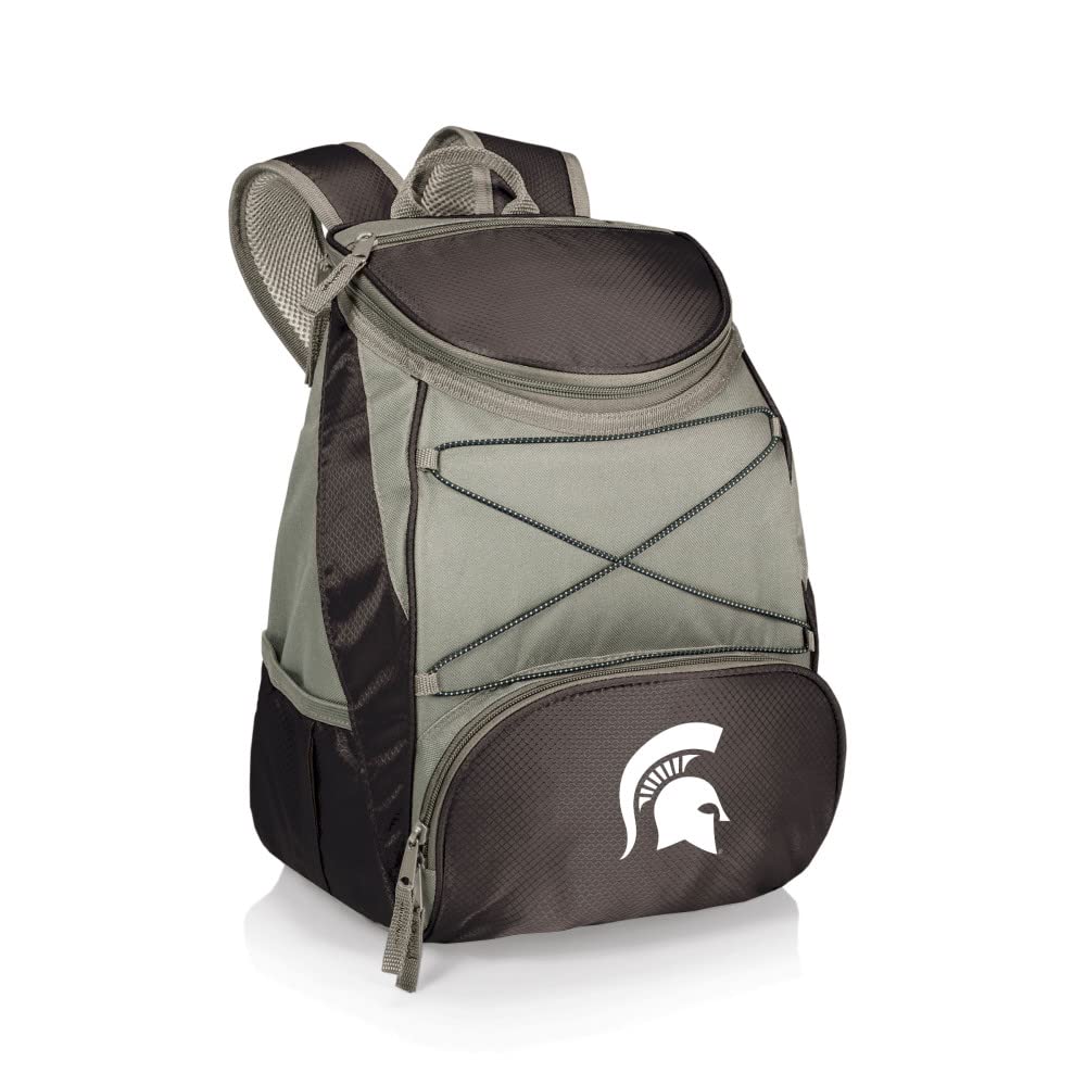 Michigan State Spartans - Ptx Backpack Cooler, (Black With Gray Accents)
