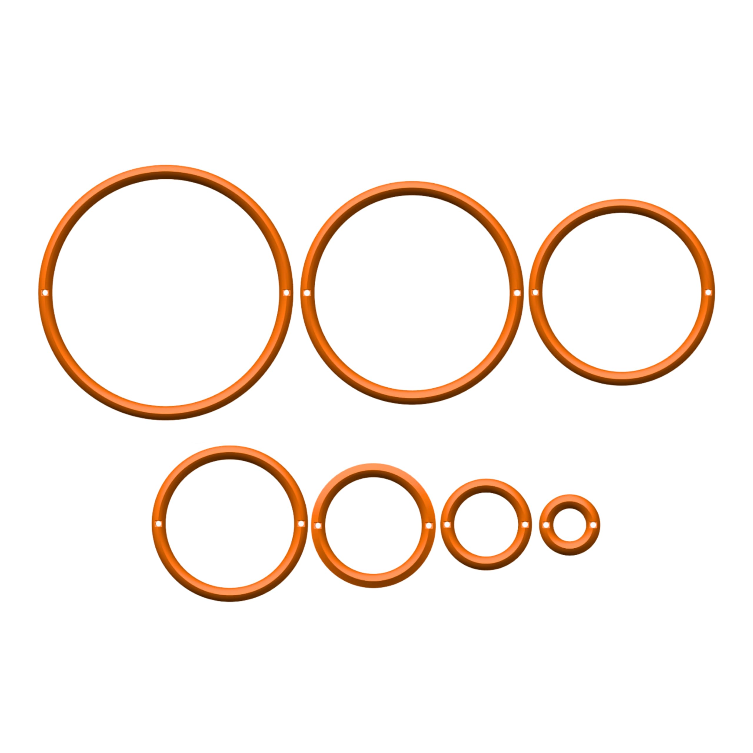 Darts Practice Target Rings Set (7 Rings 10-70mm, 0.4in to 2.8in) | Dartboard Accuracy Trainer | Includes 7 Pins & Game Guide | 