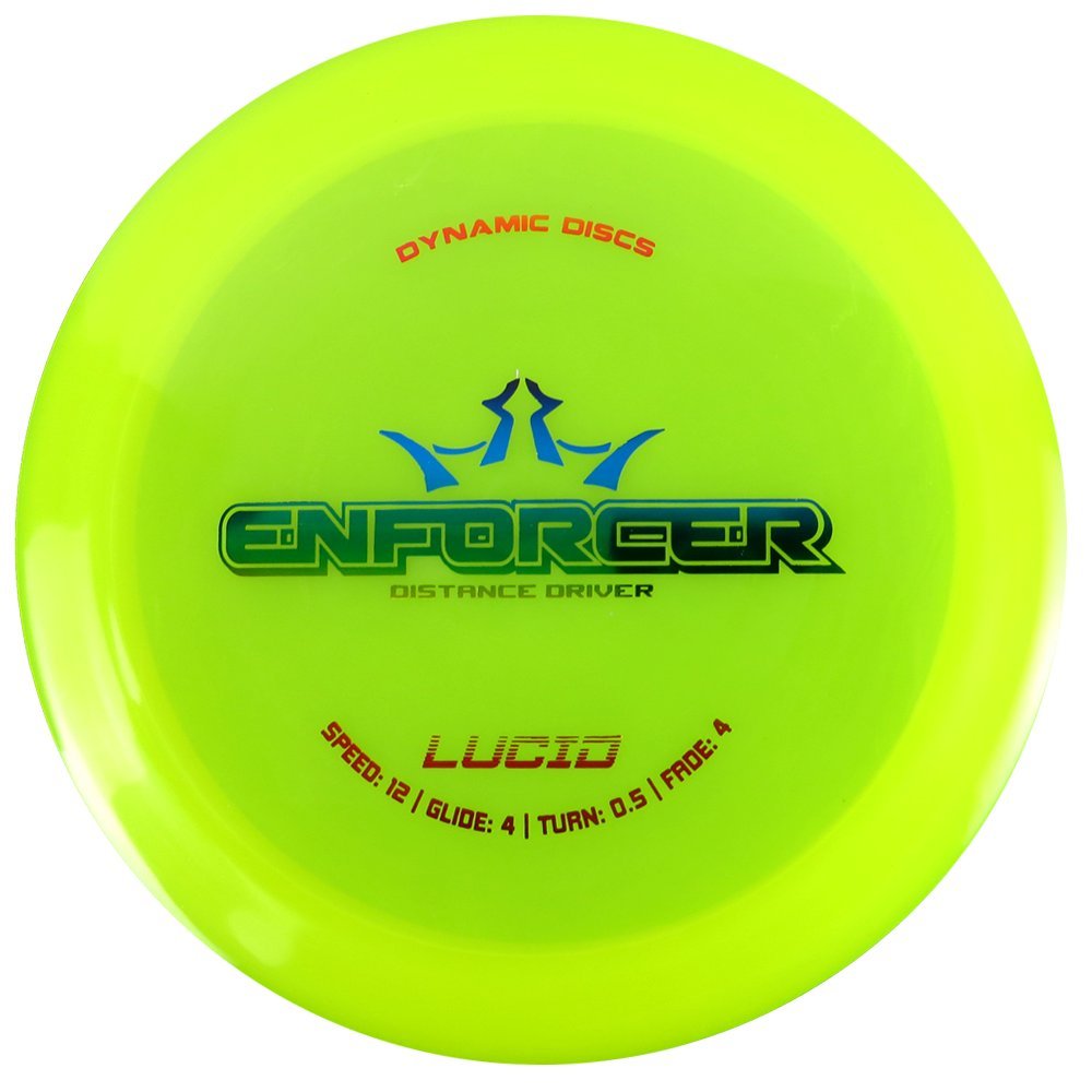 Dynamic Discs Enforcer Distance Driver Disc Golf - Lucid - Predictable And Overstable - Colors May Vary - 170-172 Grams