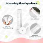 Saplize Bike Handlebar Grips, For Kids Girls Boys Bikes, Balance Bikes, Road Bikes And Scooters, Length 49, White