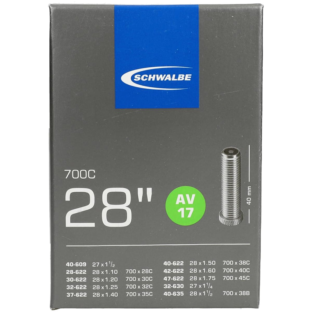 Schwalbe Bicycle Tube With 40Mm Sclaverand Valve, 28 X 1-1.75-Inch