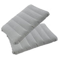 Dogxiong 2 Pack Ultralight Inflatable Camping Pillow Squared Flocked Fabric Air Pillow For Hiking,Traveling,Napping,Desk Rest,Be