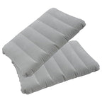 Dogxiong 2 Pack Ultralight Inflatable Camping Pillow Squared Flocked Fabric Air Pillow For Hiking,Traveling,Napping,Desk Rest,Be