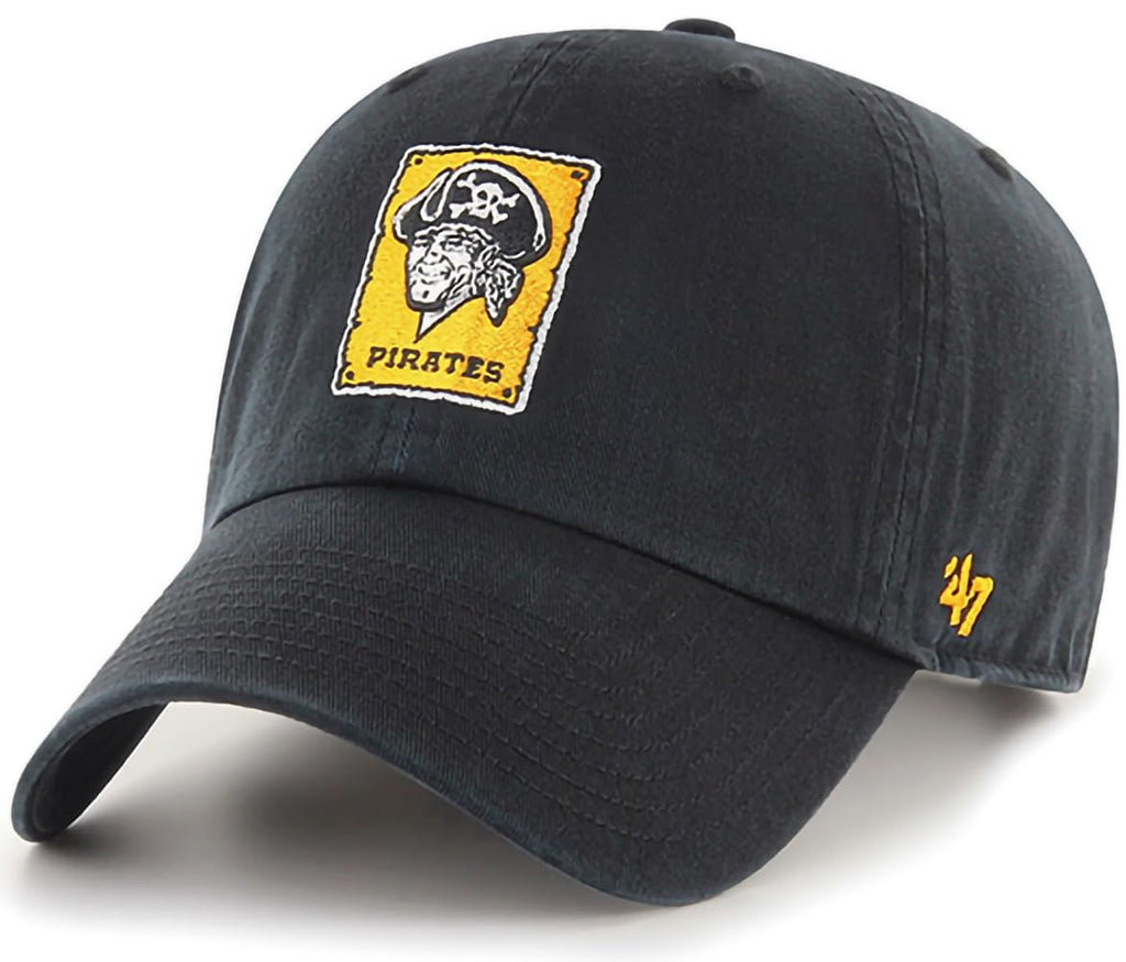 '47 New York Yankees Adjustable Cap Clean Up Mlb, Pittsburgh Pirates - Black, One Size