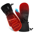 Dinsvta Heated Mittens Gloves For Men Women Battery Electric Heated Ski Gloves Rechargeable 7.4V 2200Mah Up To 6.5Hrs Water Resi