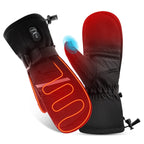 Dinsvta Heated Mittens Gloves For Men Women Battery Electric Heated Ski Gloves Rechargeable 7.4V 2200Mah Up To 6.5Hrs Water Resi