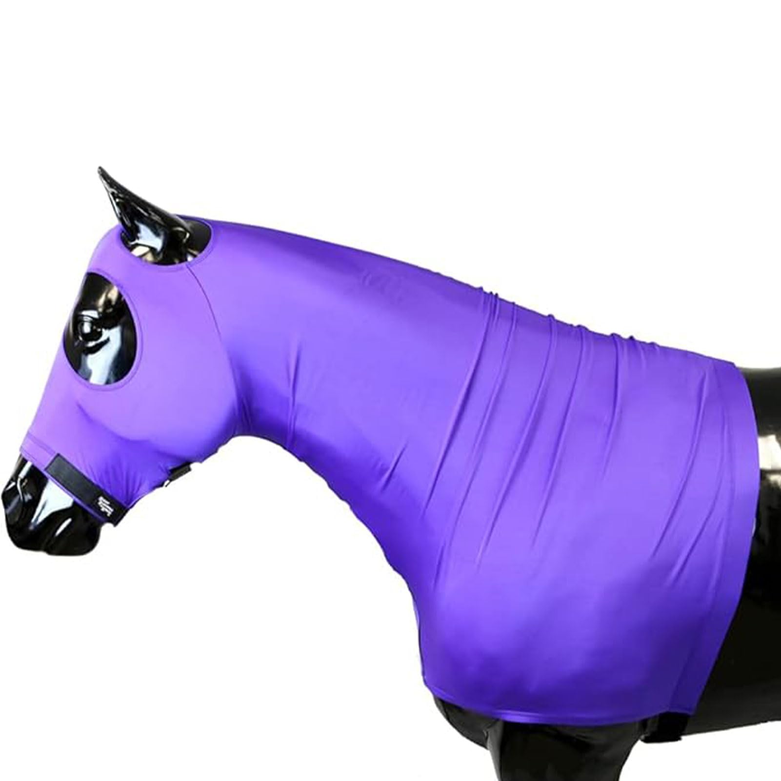 Sleazy Lycra Hood with Zipper Medium Purple