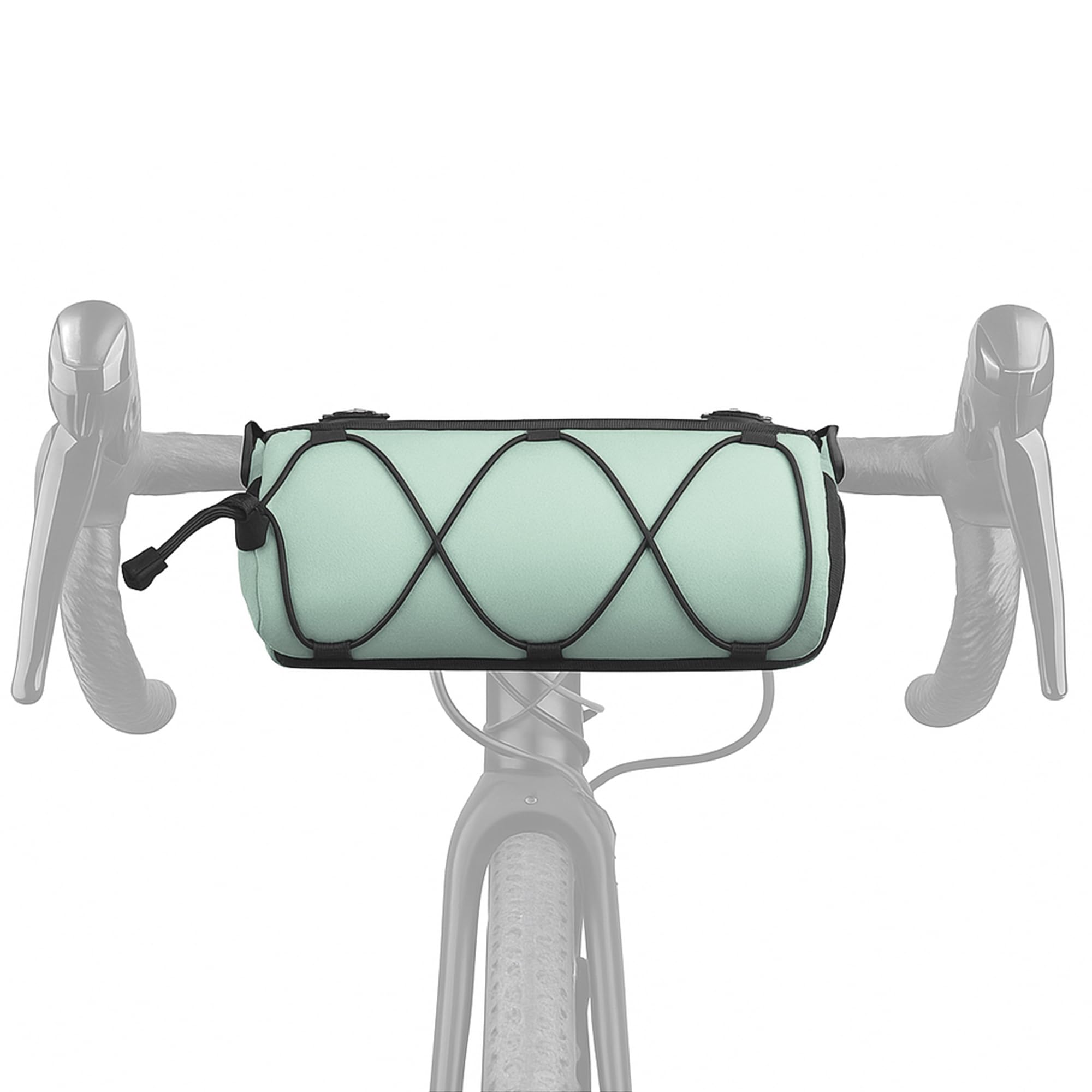 RidingRush Waterproof Bike Handlebar Bag, Nylon Bicycle Handlebar Bag with Side Pockets & Elastic Band for Commuting, Travel & D