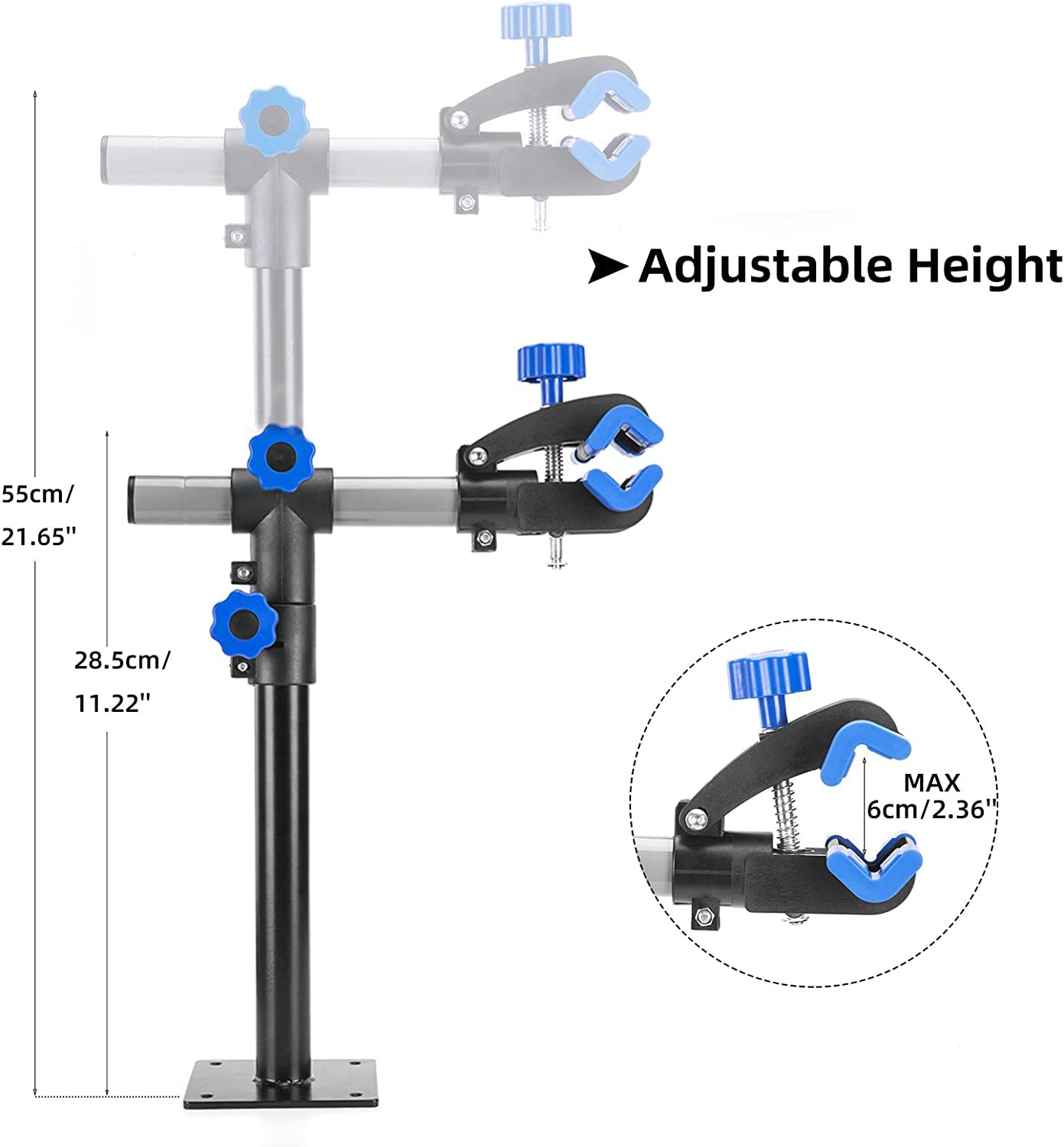 Rockbros Bike Repair Stand Wall Workbench Mount Rack Workstand Clamp Height Adjustable Home Bicycle Maintenance Rack For Road Mo