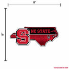 Rico Industries Ncaa N.Carolina State Wolfpack State Shape Shape Cut Pennant - Home And Living Room D  Cor - Soft Felt Ez To Han