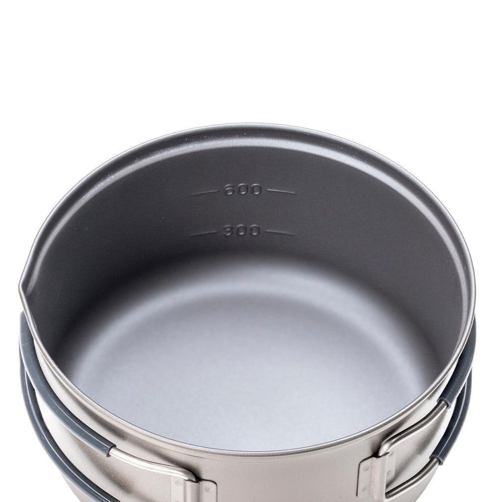 Evernew Titanium Non-Stick Pot Set, Small, Black