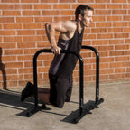 Prosourcefit Dip Stand Station, Heavy Duty Ultimate Body Press Bar With Safety Connector For Tricep Dips, Black
