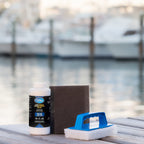 Poli Glow Poli Ox - Remove Heavy Oxidation And Stains From Fiberglass Boat & Rv Surfaces. Includes Scrubbing Pads.