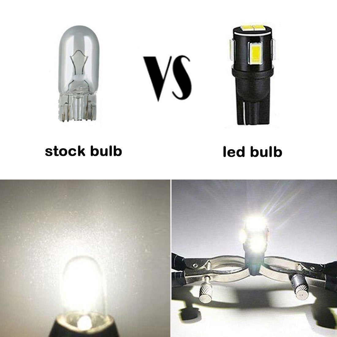 Shangyaun 906 Led Bulbs T10 Wedge Base Marine Boat Light Bulb Fit Stern Light Anchor Light Navigation Lights All-Round Light Mas