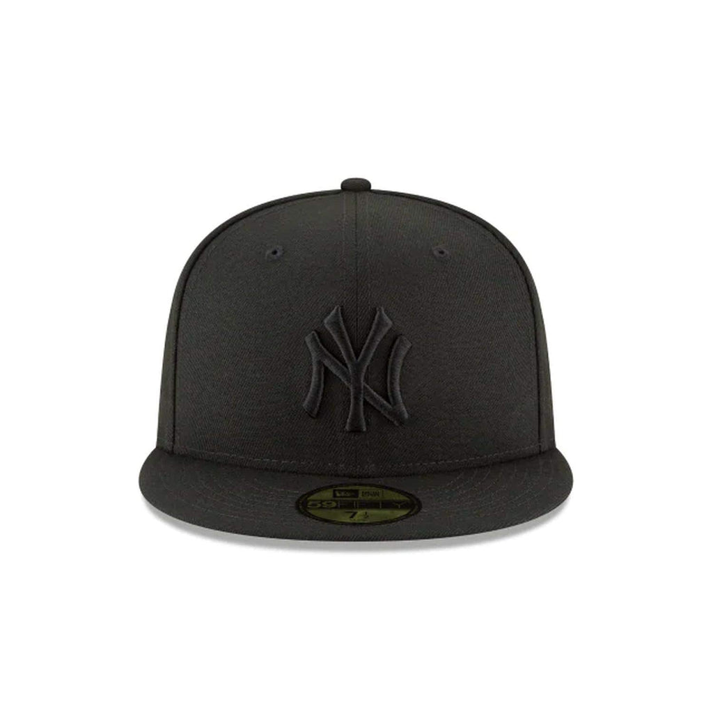 New Era 59Fifty Hat Mlb Basic New York Yankees Black/Black Fitted Baseball Cap (7 3/4)