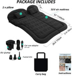 Saygogo Suv Air Mattress Camping Bed Cushion Pillow Inflatable Thickened Car Air Bed Mattress With Electric Air Pump Portable Sl