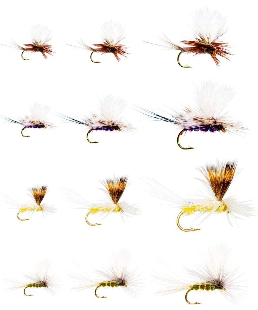 Outdoor Planet 12 Para Wulff Mayfly Dry Flies For Trout Fly Fishing Flies Lure Assortment