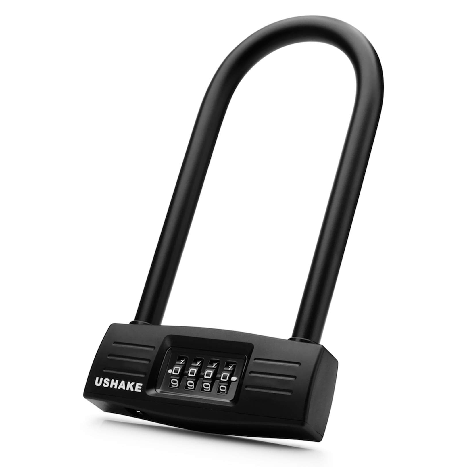 Ushake Bike Combination U Lock, Heavy Duty Bike Combination U Lock Paddle Lock For Bicycle Electric Scooter Motorcycles Metal Fe