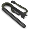 Exbuevue Fire Starter, 5'' Ferro Rod Outdoor Survival Tools Flint And Steel And Stricker For Bushcraft, Camping, Hiking Kits