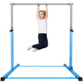 Safly Fun Gymnastics Bar For Kids Ages 3-15 For Home - Steady Steel Construction, Anti-Slip, Easy To Assemble, 3 To 5 Adjustable