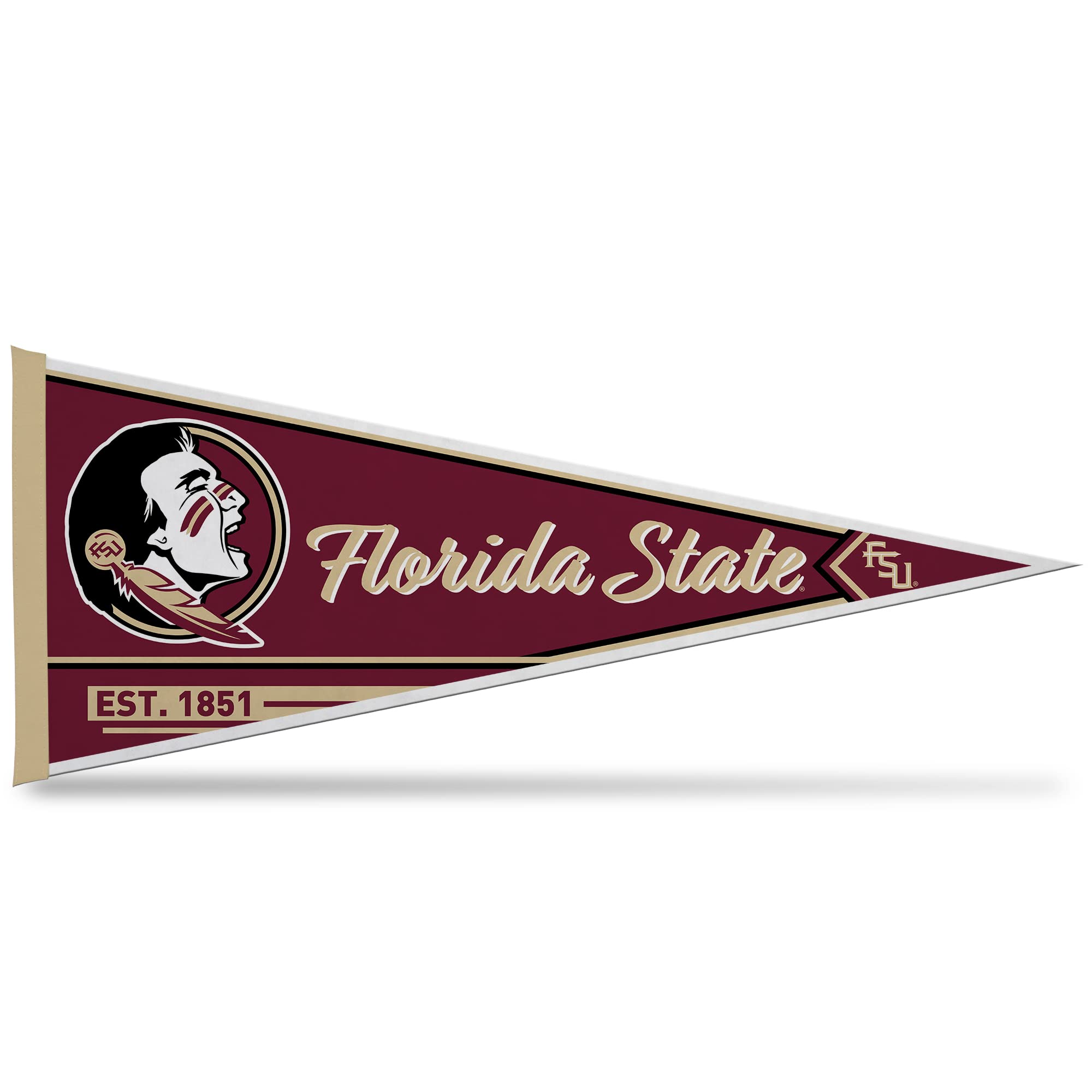 Rico Industries Ncaa Florida State Seminoles Classic 12'' X 30'' Felt Wall D  Cor Pennant - Great For Home/Bed Room/Man Cave D
