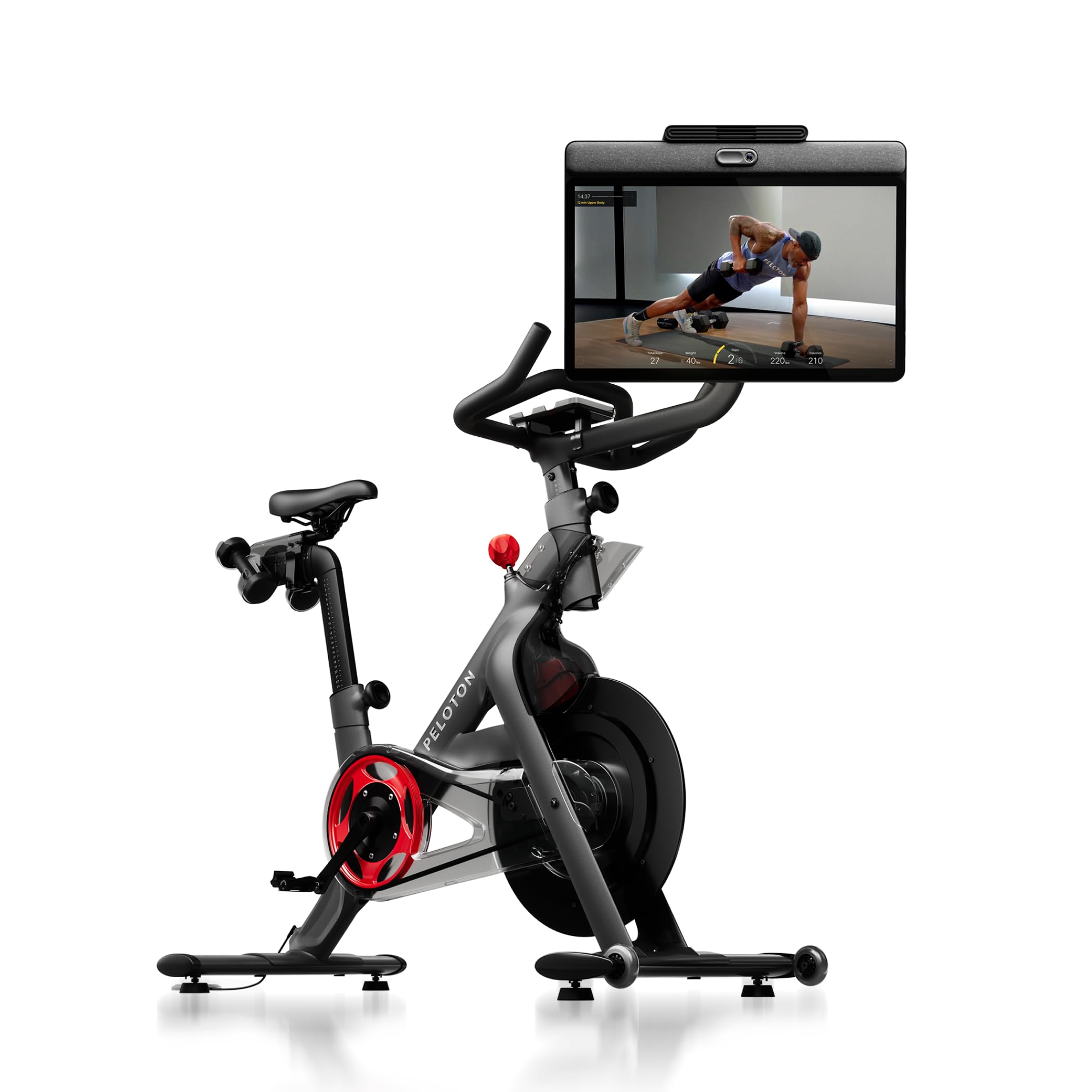 Peloton Exercise Cross Training Bike+, Indoor Stationary Spin Bike+ for Home Workouts, Space-Friendly Exercise Equipment for Car