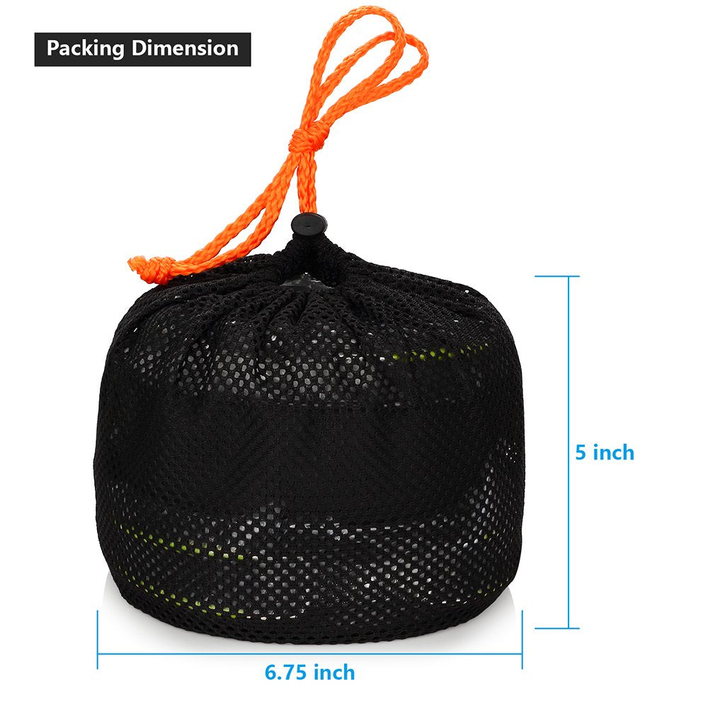 Gutsdoor Camping Cookware Set Camping Gear Campfire Utensils Non-Stick Cooking Equipment Lightweight Stackable Pot Pan Bowls Wit