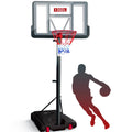 IGL Portable Basketball Hoop, 5.6-10FT Adjustable Basketball Goal System, 44 Inch Outdoor Basketball Hoop & Goals for Kids, Yout