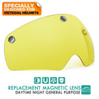 Victgoal Detachable Magnetic Bike Helmet Goggles Visor For Vg110 Bicycle Helmet (Yellow)
