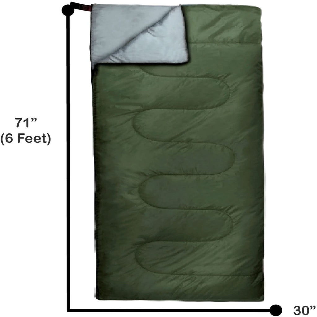 Envelope Sleeping Bags 4 Seasons Warm Or Cold Lightweight Indoor Outdoor Sleeping Bags For Adults, Backpacking, Camping