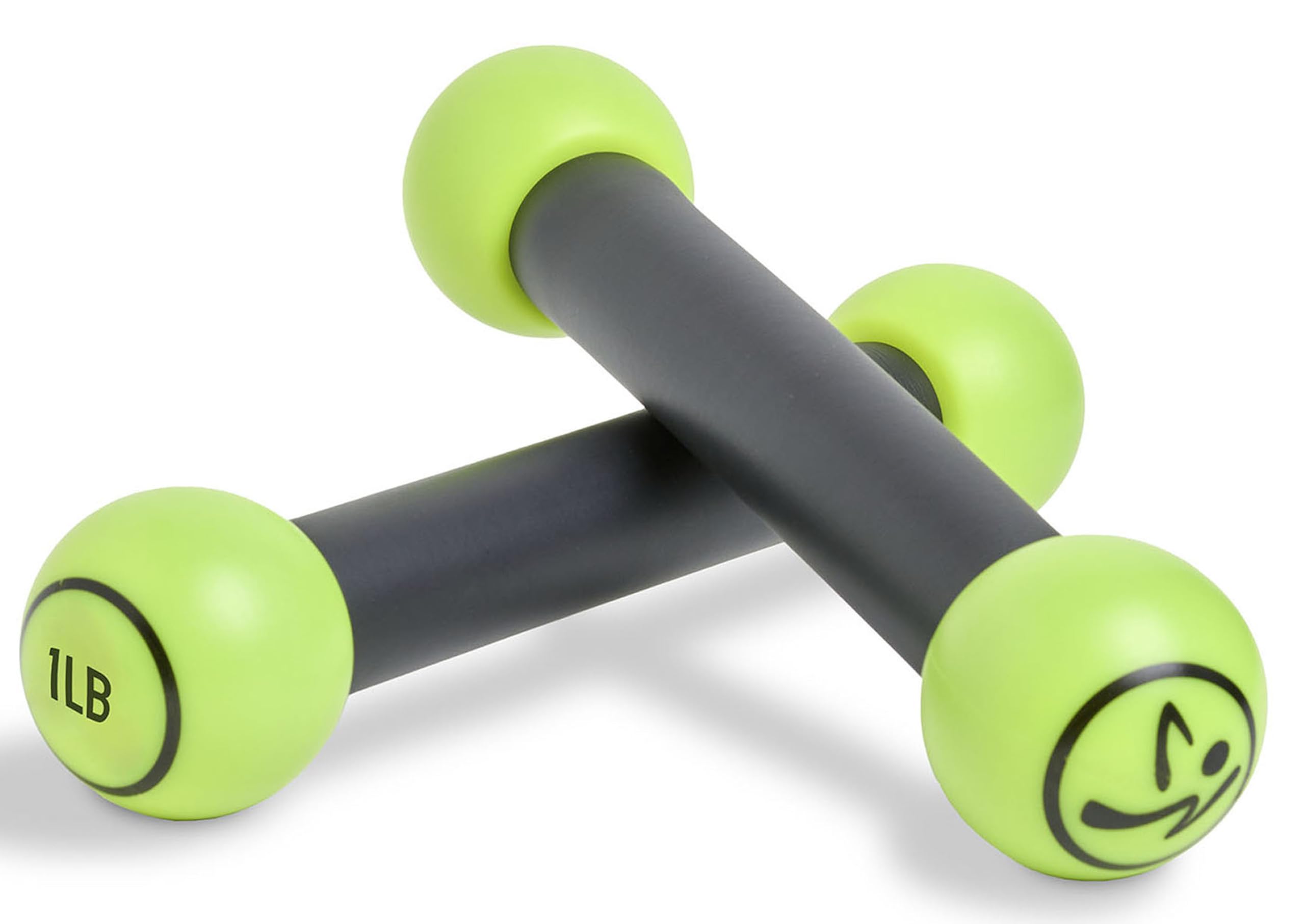 Zumba Toning Sticks 1 lb Weights Set of 2, 1 Pound Hand Weights for Women, Dumbbell Weight Set, Durable and Light 1 Pound Weight