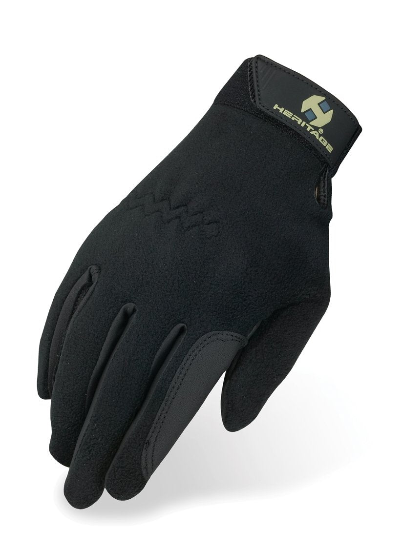 Heritage Performance Fleece Gloves, Size 5, Black