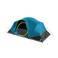 Coleman 10-Person Skydome Dark Room Tent with Rainfly, 5 Minute Setup, Blocks 90% of Sunlight, 20% More Headroom Than Traditiona