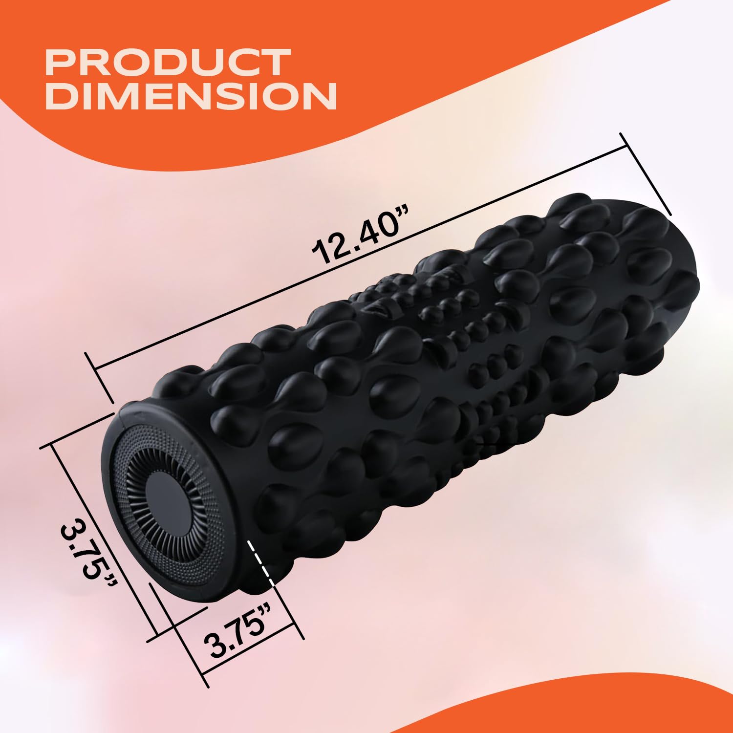 PURSONIC Vibrating Foam Roller - Deep Tissue Massage for Muscle Recovery - 5 Intensity Levels, USB Rechargeable, Durable & Light