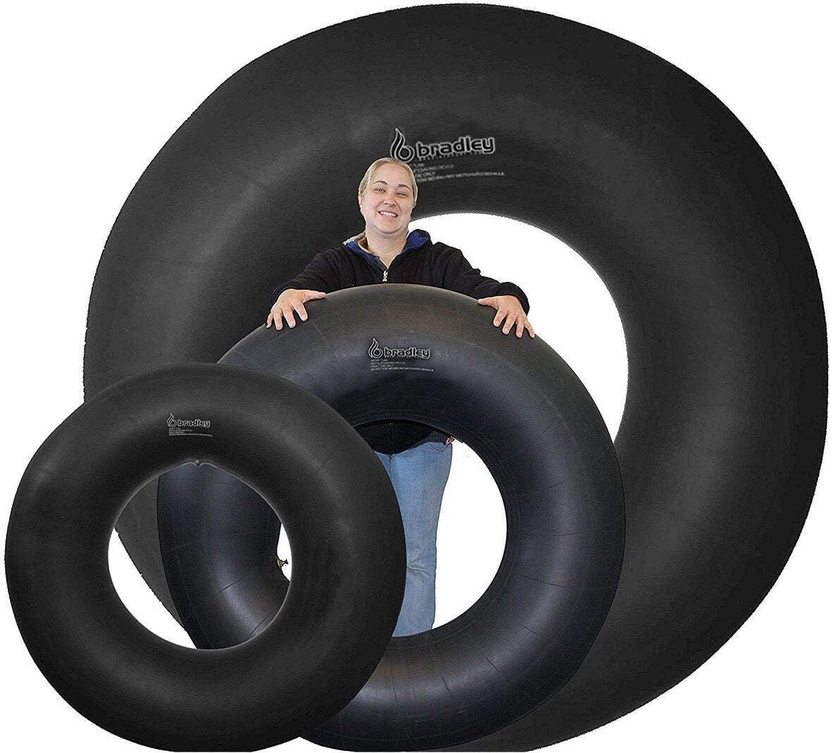 Pack Of 2 Bradley Heavy Duty Rubber Inner Tube For Floating River  Snow Tube; Heavy Duty Pool Float For Adults; Pool Tube Closin