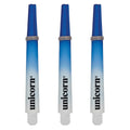 Unicorn Dart Shafts | Gripper 3 Two-Tone | Durable Nylon | Blue & White | 3 Stems | Short 34.4 mm