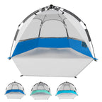 Mansader 6 Person Large Instant Pop Up Beach Tent, Uv Protection Portable Easy Setup Sun Shade Shelter For Whole Family, Extende