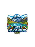 THAMPZ Mansarovar 3D Embossed Flexible Fridge Magnet 0.5mm Decorative with Strong Hold | Refrigerator Magnet for Notes, Photos