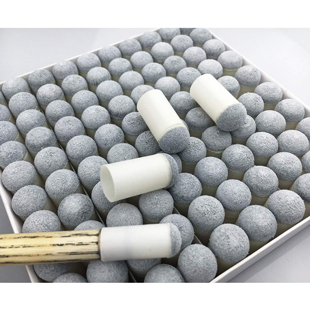 Pengxiaomei 40Pcs Slip On Pool Cue Tips Replacement Billiard Cue Tips 4 Sizes Slip-On Cue Tip(9Mm/10Mm/12Mm/13Mm, Each Size 10Pc