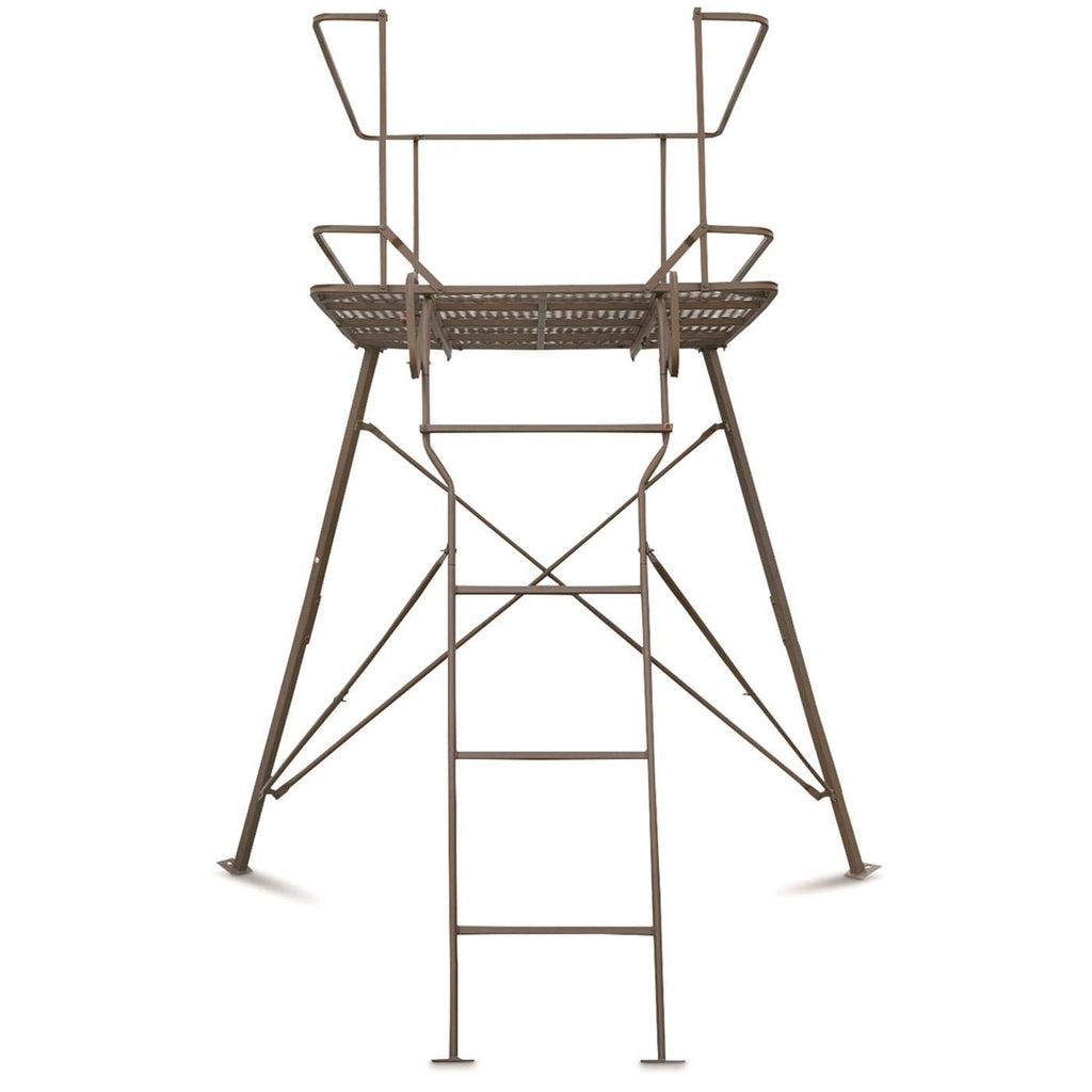 Guide Gear 6 Foot Tripod Hunting Tower Blind, 2-Man Stand Elevated, Hunting Gear Equipment Accessories, 4 By 4
