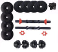 Bodyfit Dumbbell Set, Home Gym Set, 4Kg To 50Kg),1 Pair Of Adjustable Dumbbell Rods, Weight Plates, Home Gym Set,Gym Equipments,