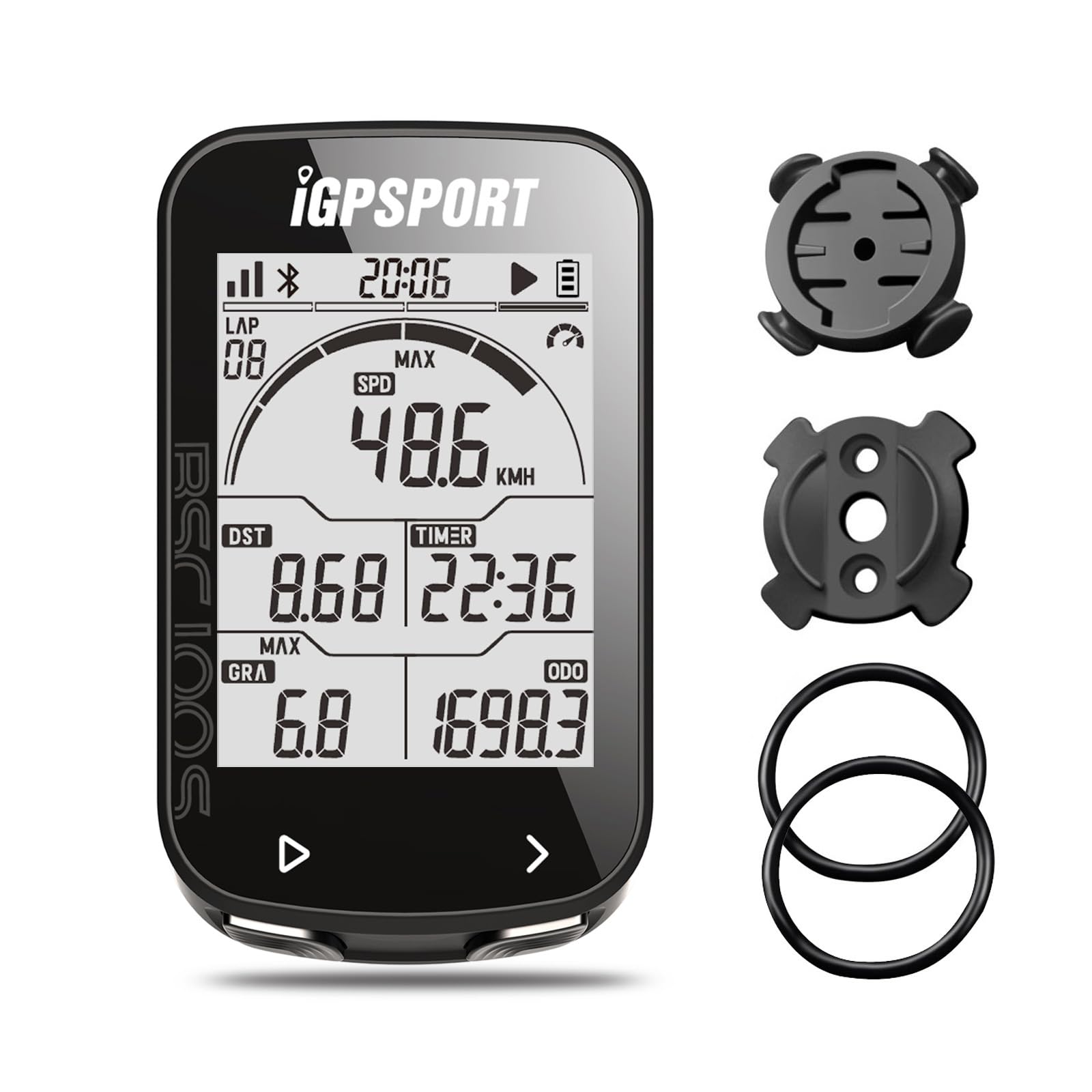 Igpsport Bsc100S Bicycle/Bike Computer Wireless, 2.6-Inch Lcd Display Gps Bike Computer