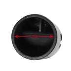 Ziziland Trampoline Enclosure Pole Cap For Flat Steel Sheet Top Ring System, 6 Pieces, Black, Only Fit In 32Mm(1.26In) Diameter