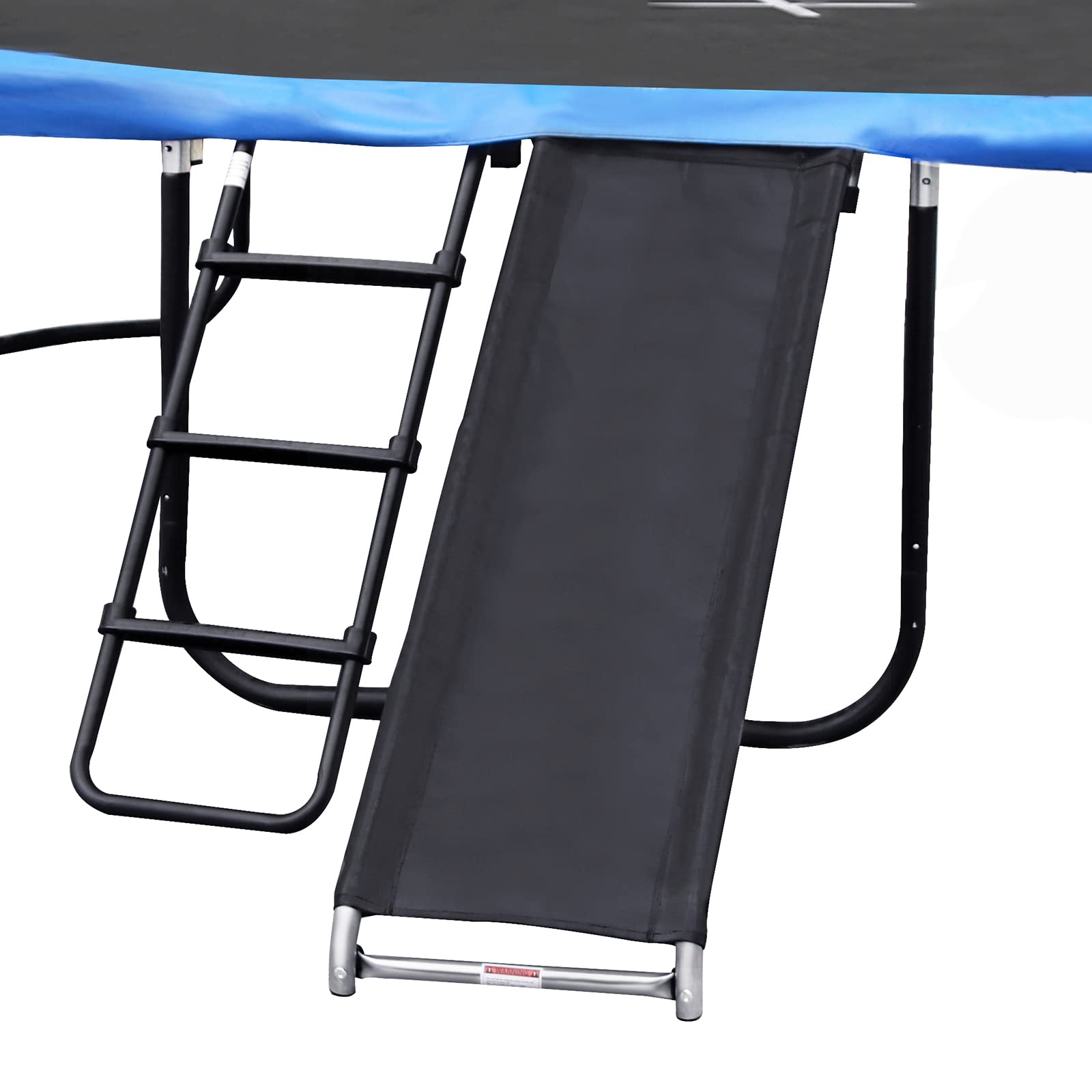 Trampoline Ladder Slide Kit, Universal Trampoline Ladder With Slide For Children Kids, Weather Resistant Galvanized Steel Slide 