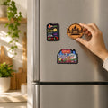 GKD Bangalore Fridge Magnet Set of 3 | MDF Wooden Refrigerator Magnets | Bengaluru City & Tech Culture Theme Designs | Decorativ