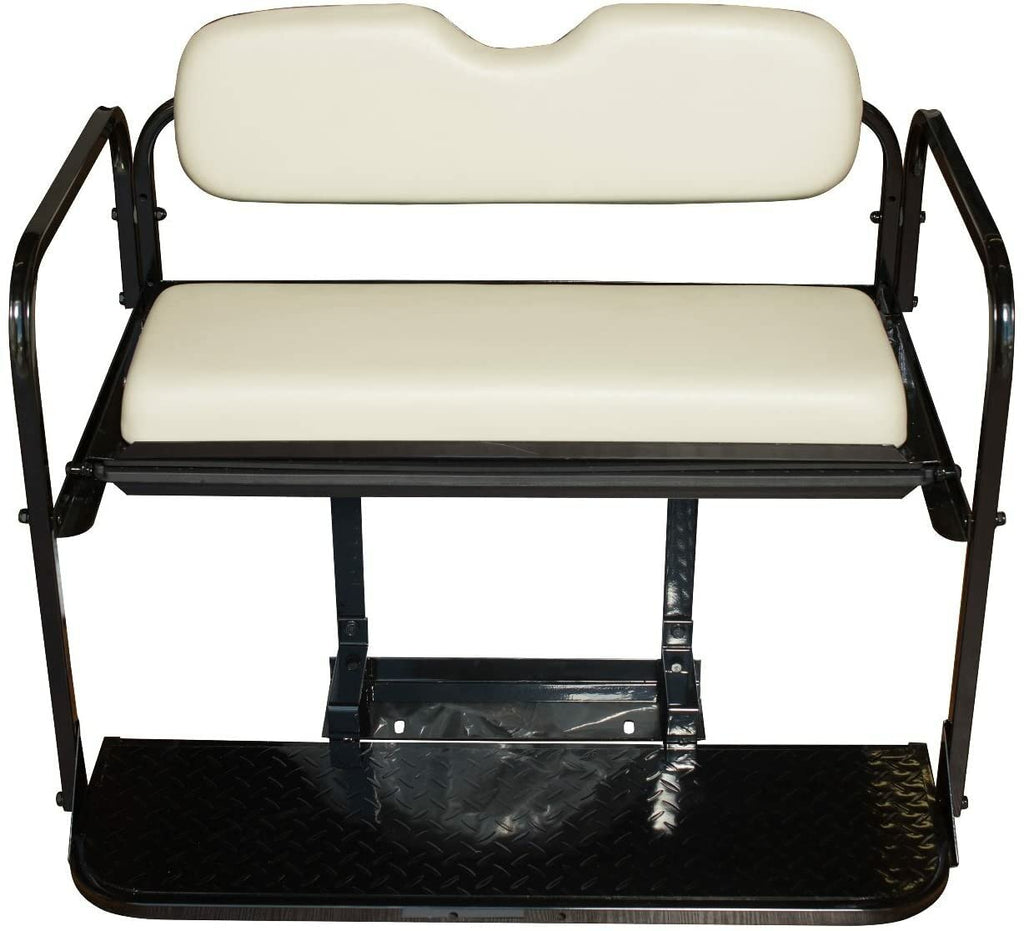 Performance Plus Carts Yamaha Drive G29 Golf Cart Flip Folding Rear Back Seat Kit - Stone