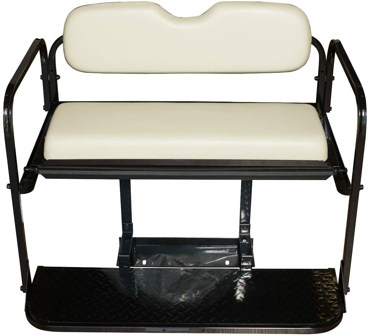 Performance Plus Carts Yamaha Drive G29 Golf Cart Flip Folding Rear Back Seat Kit - Stone