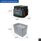 Titan by Arctic Zone 30 Can Zipperless Soft Cooler with HardBody Liner, Jungle Hunt