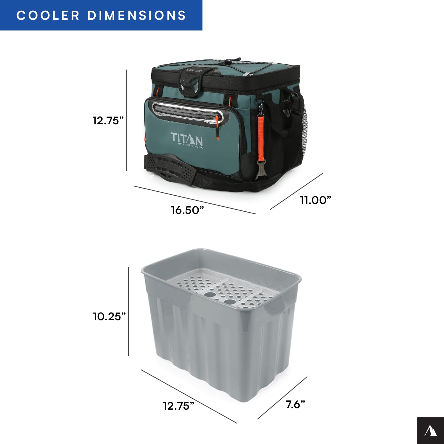 Titan by Arctic Zone 30 Can Zipperless Soft Cooler with HardBody Liner, Jungle Hunt