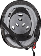 Triple Eight The Certified Sweatsaver Helmet For Skateboarding, Bmx, And Roller Skating, Black Rubber, X-Small / Small